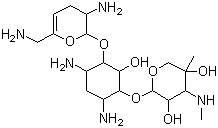 structure of CAS# 32385-11-8, 西索米星