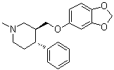 CAS # 324023-99-6, (3S,4R)-3-[(1,3-Benzodioxol-5-yloxy)methyl]-1-methyl-4-phenylpiperidine