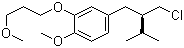 structure of CAS# 324763-39-5, 4-[(2R)-2-(氯甲基)-3-甲基丁基]-1-甲氧基-2-(3-甲氧基丙氧基)苯