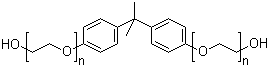 Ethoxylated Bisphenol A molecular structure (CAS 32492-61-8)
