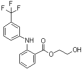 CAS # 32508-98-8, beta-Hydroxyethyl flufenamate, N-(alpha,alpha,alpha-Trifluoro-m-tolyl)anthranilic acid 2-hydroxyethyl ester