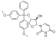 CAS # 325683-90-7, 1-[(2R,3R,4S)-4-[Bis(4-methoxyphenyl)phenylmethoxy]tetrahydro-3-hydroxy-2-furanyl]-2,4(1H,3H)-pyrimidinedione