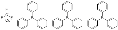structure of CAS# 325810-07-9, (三氟甲基)三(三苯基膦)铜(I)