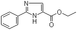 structure of CAS# 32683-00-4, 2-Phenylimidazole-5-carboxylic acid ethyl ester