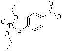 CAS # 3270-86-8, Parathion S, Isoparathion, O,O-Diethyl S-(p-nitrophenyl) thiophosphate, O,O-Diethyl S-4-nitrophenyl phosphorothioate, Parathiol