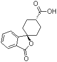 CAS # 328233-08-5, trans-3'-Oxo-spiro[cyclohexane-1,1'(3'H)-isobenzofuran]-4-carboxylic acid