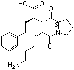 structure of CAS# 328385-86-0, (2S)-2-[(3S,8aS)-3-(4-Aminobutyl)-1,4-dioxohexahydropyrrolo[1,2-a]pyrazin-2(H)-yl]-4-phenylbutanoic acid