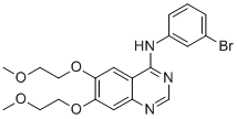 structure of CAS# 328528-74-1, [6,7-双-(2-甲氧基-乙氧基)-喹唑啉-4-基]-(3-溴-苯基)-胺