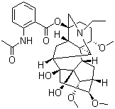 CAS # 32854-75-4, Lappaconitine, (1a,14a,16b)-20-Ethyl-1,14,16-trimethoxyaconitane-4,8,9-triol 4-(2-acetylamino)benzoate)