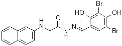 CAS # 328541-79-3, GlyH 101, N-2-Naphthalenylglycine [(3,5-dibromo-2,4-dihydroxyphenyl)methylene]hydrazide