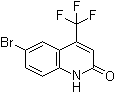 structure of CAS# 328955-61-9, 6-溴-4-(三氟甲基)-2(1H)-喹啉酮
