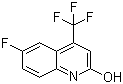 structure of CAS# 328956-08-7, 6-Fluoro-4-(trifluoromethyl)quinolin-2-ol