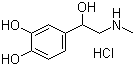 CAS # 329-63-5, (+/-)-Epinephrine hydrochloride, 4-(1-Hydroxy-2-(methylamino)ethyl)benzene-1,2-diol hydrochloride, DL-Adrenaline hydrochloride