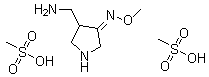 CAS # 329181-36-4, (Z)-3-(Aminomethyl)-4-(methoxyimino)pyrrolidine dimethanesulfonate