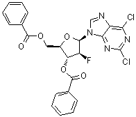 CAS # 329187-80-6, 2,6-Dichloro-9-(3,5-di-O-benzoyl-2-deoxy-2-fluoro-D-arabinofuranosyl)-9H-purine