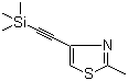 CAS # 329203-85-2, 2-Methyl-4-trimethylsilylethynylthiazole, 2-Methyl-4-(trimethylsilanylethynyl)thiazole, 2-Methyl-4-[(trimethylsilyl)ethynyl]-1,3-thiazole