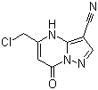 structure of CAS# 329213-60-7, 5-(氯甲基)-4,7-二氢-7-氧代吡唑并[1,5-a]嘧啶-3-甲腈