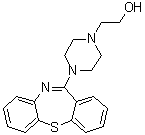 CAS # 329216-67-3, 4-Dibenzo[b,f][1,4]thiazepin-11-yl-1-piperazineethanol, 2-[4-(Dibenzo[b,f][1,4]thiazepin-11-yl)piperazin-1-yl]ethanol
