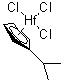 structure of CAS# 329736-06-3, 三氯[(1,2,3,4,5-eta)-1-(1-甲基乙基)-2,4-环戊二烯-1-基]铪
