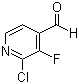 structure of CAS# 329794-28-7, 2-Chloro-3-fluoropyridine-4-carboxaldehyde