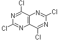 CAS # 32980-71-5, 2,4,6,8-Tetrachloropyrimido[5,4-d]pyrimidine, NSC 96654, Tetrachloropyrimido[5,4-d]pyrimidine