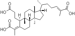 3,4-Secocucurbita-4,24-diene-3,26,29-trioic acid  molecular structure (CAS 329975-47-5)