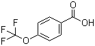 structure of CAS# 330-12-1, 4-(Trifluoromethoxy)benzoic acid
