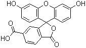 structure of CAS# 3301-79-9, 6-Carboxyfluorescein