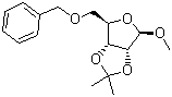 CAS # 33019-63-5, Methyl 2,3-O-isopropylidene-5-O-benzyl-beta-D-ribofuranoside