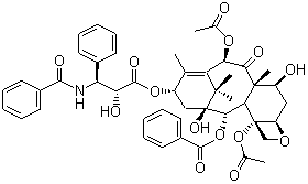 structure of CAS# 33069-62-4, Paclitaxel