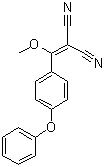 structure of CAS# 330792-69-3, 2-[(Methoxy)(4-phenoxyphenyl)methylene]malononitrile