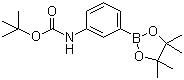 structure of CAS# 330793-09-4, 3-(叔丁氧羰基氨基)苯硼酸频哪醇酯