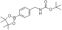 tert-Butyl [[4-(4,4,5,5-tetramethyl-1,3,2-dioxaborolan-2-yl)phenyl]methyl]carbamate molecular structure (CAS 330794-35-9)