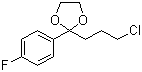 2-(3-Chloropropyl)-2-(4-fluorophenyl)-1,3-dioxolane molecular structure (CAS 3308-94-9)