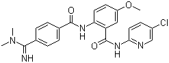 CAS # 330942-05-7, Betrixaban, N-(5-Chloropyridin-2-yl)-2-[[4-(N,N-dimethylcarbamimidoyl)benzoyl]amino]-5-methoxybenzamide