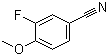structure of CAS# 331-62-4, 3-Fluoro-4-methoxybenzonitrile