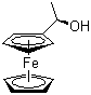 CAS # 33136-66-2, (+)-1-Ferrocenylethanol, (1S)-(+)-1-Hydroxyethylferrocene, (S)-(1-Hydroxyethyl)ferrocene, (S)-1-Ferrocenylethanol