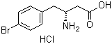 structure of CAS# 331763-73-6, (R)-3-Amino-4-(4-bromophenyl)butyric acid hydrochloride