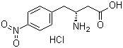 structure of CAS# 331763-78-1, (R)-3-氨基-4-(4-硝基苯基)丁酸盐酸盐