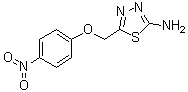 structure of CAS# 331818-28-1, 5-[(4-硝基苯氧基)甲基]-1,3,4-噻二唑-2-胺