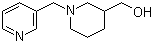 1-(Pyridin-3-ylmethyl)piperidine-3-methanol molecular structure (CAS 331978-27-9)