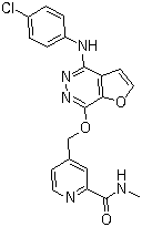 替拉替尼分子结构 (CAS 332012-40-5)