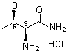 2-Amino-3-hydroxy-(2S,3R)butanamide monohydrochloride molecular structure (CAS 33209-01-7)