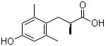 structure of CAS# 332186-76-2, (alphaS)-4-羟基-alpha,2,6-三甲基苯丙酸