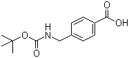 structure of CAS# 33233-67-9, 4-[(叔丁氧羰基氨基)甲基]苯甲酸