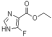 structure of CAS# 33235-31-3, 5-氟-1H-咪唑-4-羧酸乙酯