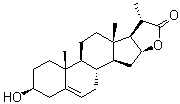 CAS # 33282-87-0, Vespertilin, Diosgeninlactone, (3beta,16beta,20S)-3,16-Dihydroxy-pregn-5-ene-20-carboxylic acid gamma-lactone