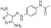 CAS 登录号：333326-97-9, N-[4-[(3,5-二氨基-4H-吡唑-4-亚基)肼基]苯基]乙酰胺