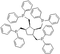 structure of CAS# 333380-86-2, 全顺式-1,2,3,4-四[(二苯基膦基)甲基]环戊烷