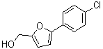 CAS # 33342-29-9, 5-(4-Chlorophenyl)furfuryl alcohol, 5-(4-Chlorophenyl)-2-furanmethanol, 5-(4-Chlorophenyl)furfuryl alcohol, 5-(p-Chlorophenyl)furfuryl alcohol